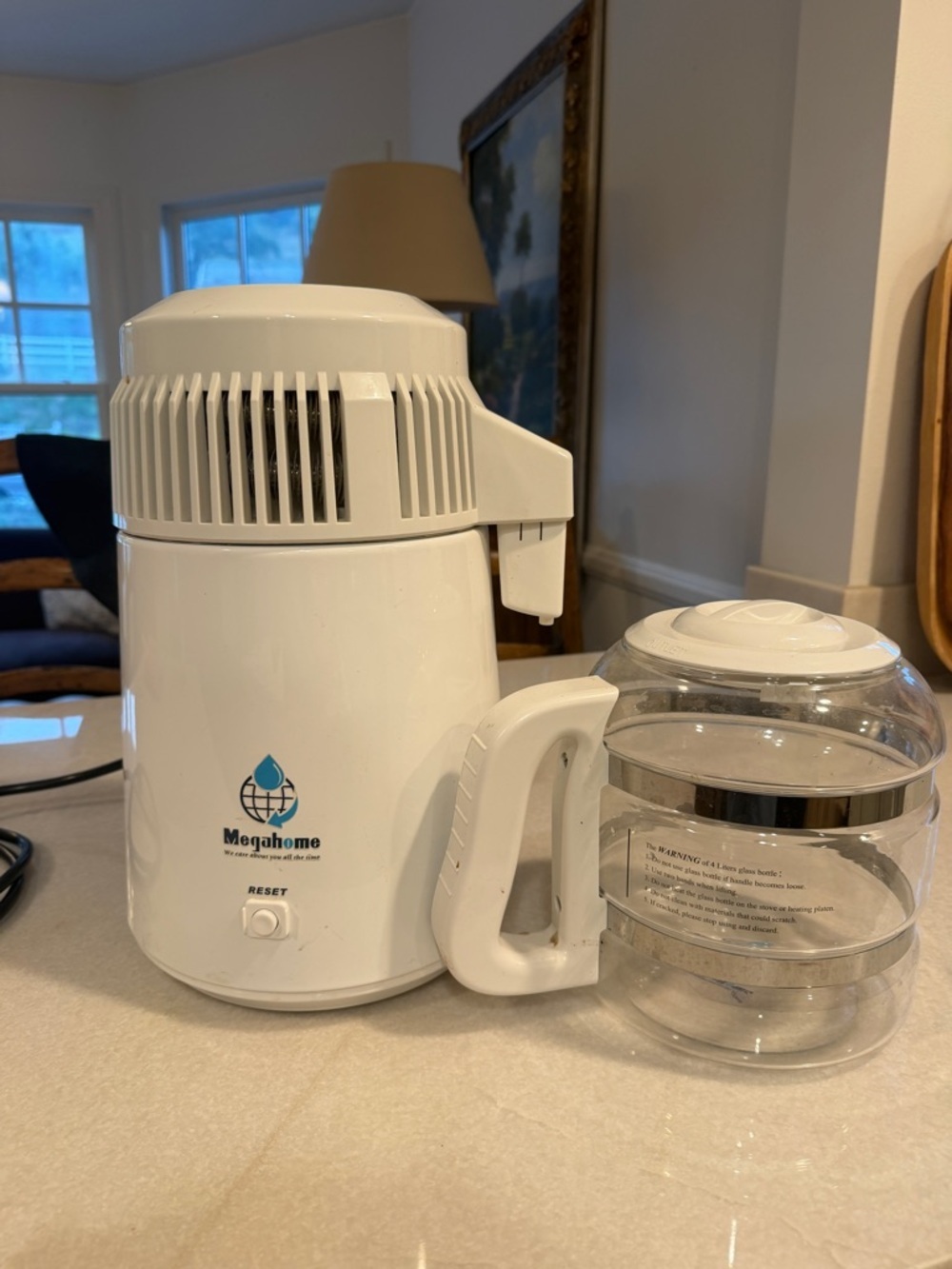 White Electric Kettle and Steamer